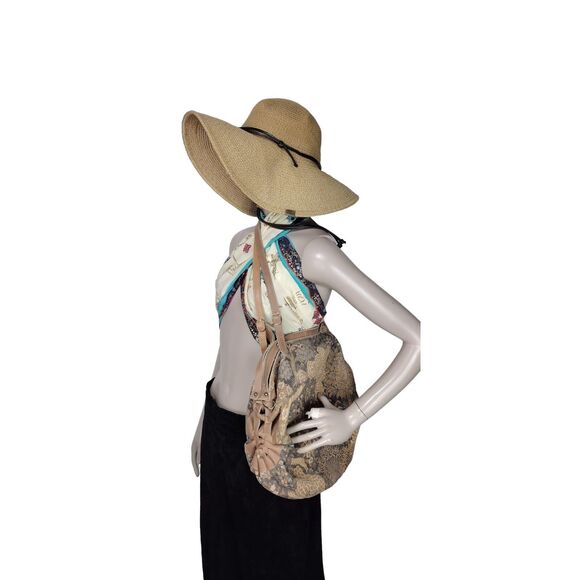 Vintage Daffodil Fantasy Nature Forest Tapestry Jacquard Hobo Shoulder Bag Purse - Picture 3 of 9